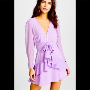 NWT: For Love & Lemons sz xs Tarta Sleeved Dress